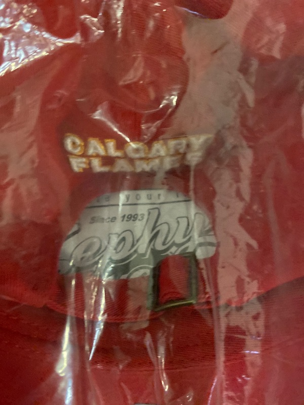 Photo 1 of Calgary Flames NHL Officially Licensed Youth Adjustable Hat Scholarship Icon Team Color