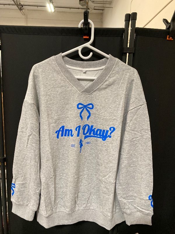 Photo 1 of 2XL Grey Astanfy "Am i Okay" Graphic Tee