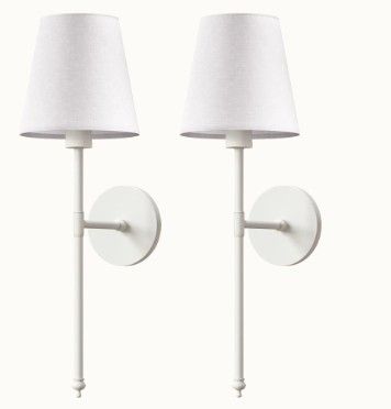 Photo 1 of 2 Pack Wireless Wall Scones (White)