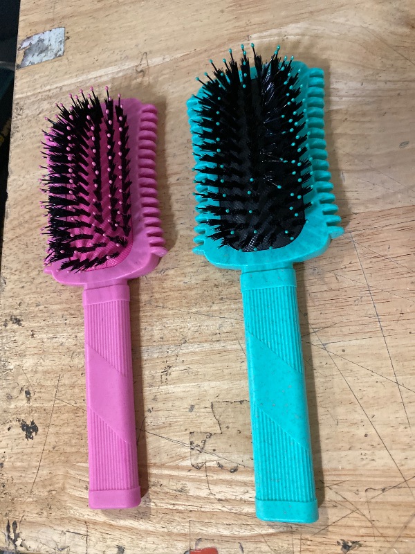 Photo 1 of Curly Hair Brush 2 Pack, Volume Curl Defining Brush for Effortlessly Detangling Shaping and Styling Women's Curls, Reduce Pulling