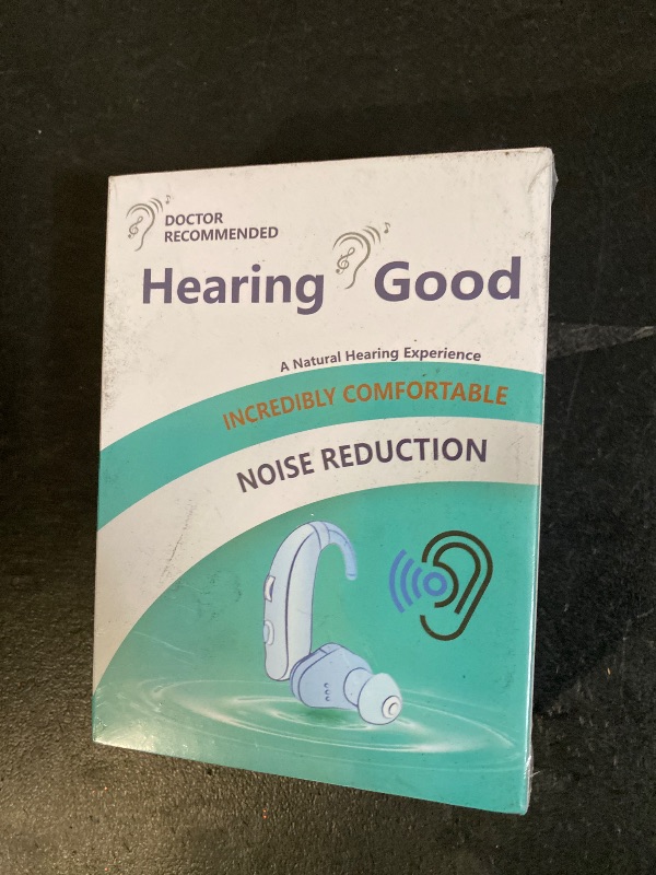 Photo 1 of Rechargeable Hearing Aids for Seniors – Discreet BTE Digital Hearing Amplifiers with AI Noise Reduction, 3 Listening Modes, 5 Volume Levels, Charging Case Included (Beige)