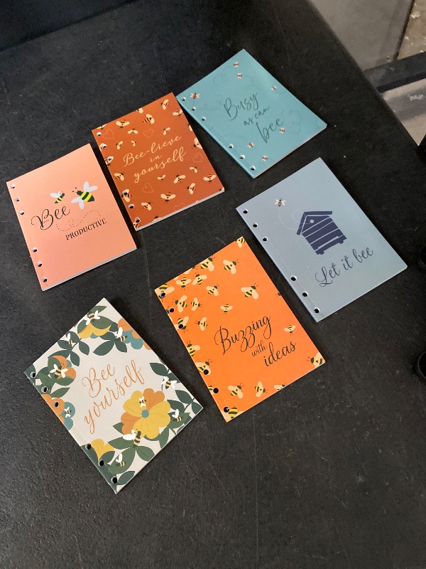 Photo 1 of A6 Refill Paper in 6 Designs (4.13 x 5.76 in, 6 Pack)