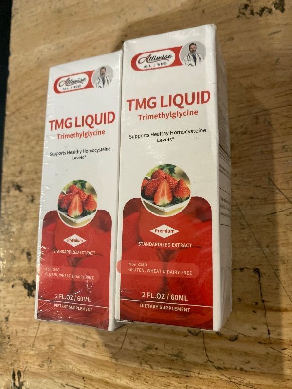 Photo 1 of Alliwise TMG Supplements Liquid Drops 1000mg - Trimethylglycine for Methylation Support, Healthy Homocysteine Levels & Cardiovascular Health, Liver & Brain Support | Vegan, Non-GMO (4 Fl Oz)