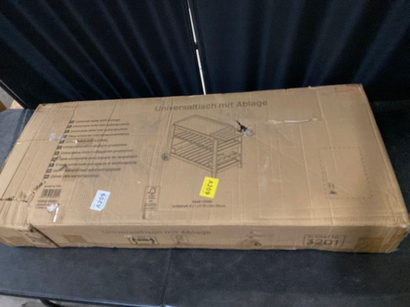 Photo 1 of Universal table with shelf White