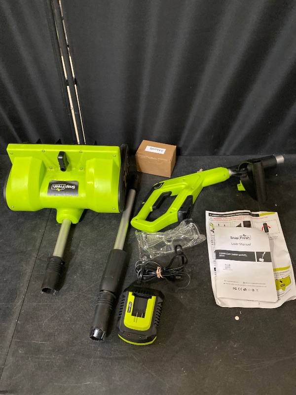 Photo 1 of 20V Cordless Brushless Snow Shovel , 4.0Ah Li-Ion Battery And Charger