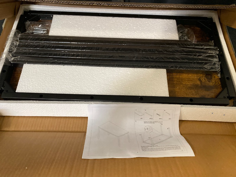 Photo 1 of 47in. Computer Desk Home Office Table Writing Desk Study Table Gaming Desk Worstation, Retro