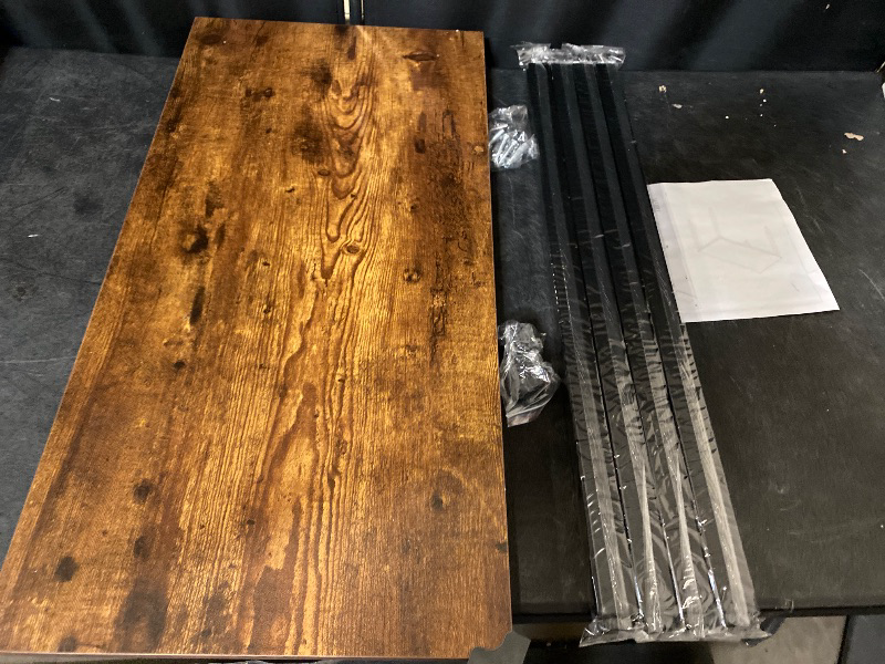 Photo 1 of 47in. Computer Desk Home Office Table Writing Desk Study Table Gaming Desk Worstation, Retro