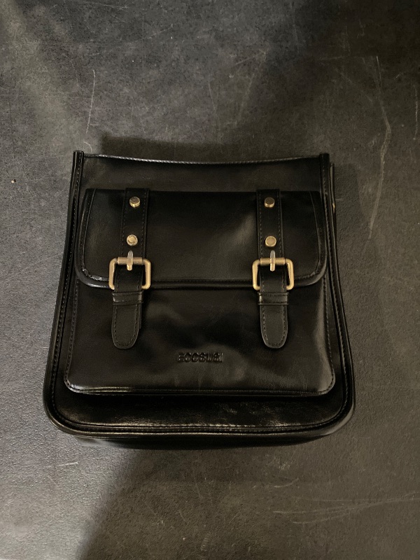 Photo 1 of Ecosusi Black vegan leather messenger bag