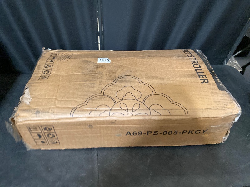 Photo 1 of MoNiBloom 3-Wheels Foldable Pet Stroller with Waterproof Cover, Pet Strolling Cart for Small/Medium Dogs and Cats with Storage Basket and Cup Holder, Breathable and Visible Mesh for All-Season, Pink