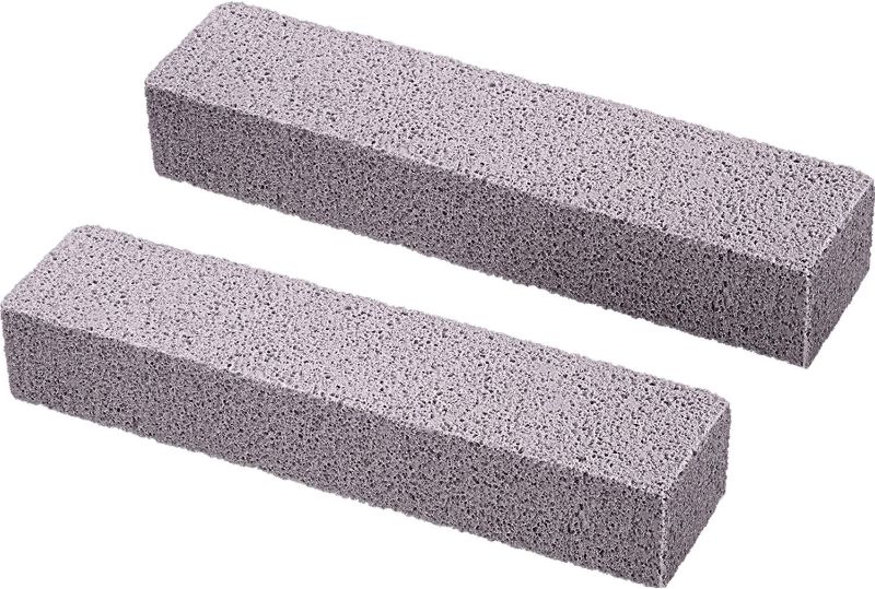 Photo 1 of 2 Pack Pumice Stick for Cheaning, Pumice Scouring Stone Pad Removing Stain Grime Without Leaving Scratches for Kitchen Oven Stove Home Bathroom Toilet Pool House Cleaning Supplies