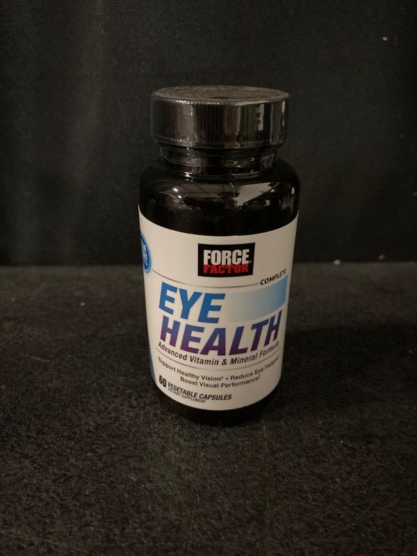 Photo 1 of Force Factor Complete Eye Health, Clinical Strength Eye Vitamins with Lutein & Zeaxanthin to Support Vision, Eye Function, and Blue-Light Protection, Eye Health Supplements for Adults, 60 Capsules