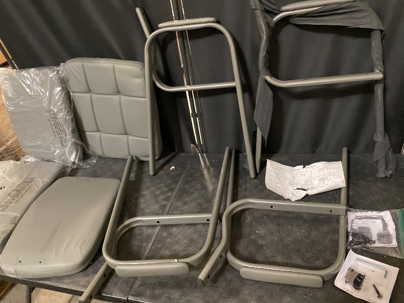 Photo 1 of 2 Pack PU Leather Executive Office Chair Ergonomic Back Support Visitor Guest Chair with Armrest,Black (Set of 1)