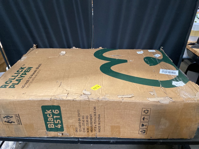 Photo 1 of Rollick Unleashed Dog Playpen for Indoor, Yard, RV Camping, 45 inch 16 Panels for Large Dogs?Patented