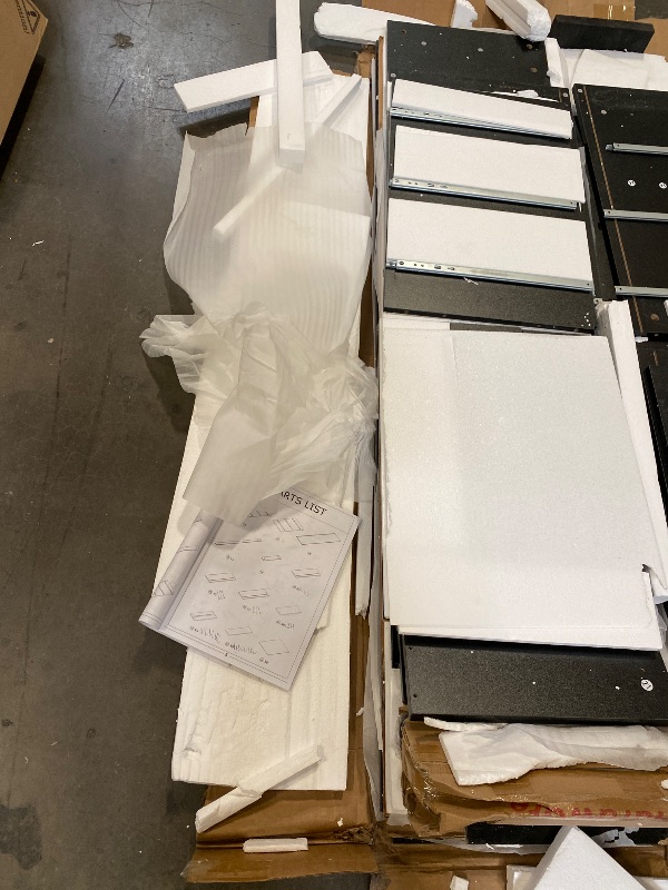 Photo 1 of 9 Drawer Dresser with Charging Station and LED Lights, Modern Chest of Drawers with Power Outlet, Organizer Cabinet for Bedroom, Living Room, Entryway, Black