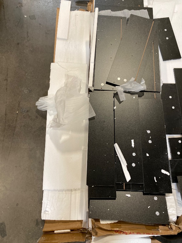 Photo 1 of 9 Drawer Dresser with Charging Station and LED Lights, Modern Chest of Drawers with Power Outlet, Organizer Cabinet for Bedroom, Living Room, Entryway, Black