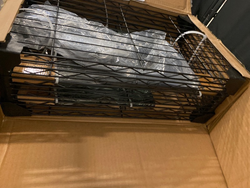 Photo 1 of 6 Wire Shelving Steel Storage Rack Adjustable Unit Shelves for Laundry Bathroom Kitchen Pantry Closet(Black,11.7" D x 16.8" W x 63" H)