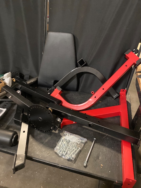 Photo 1 of Economic Leg Extension and Curl Machine Red