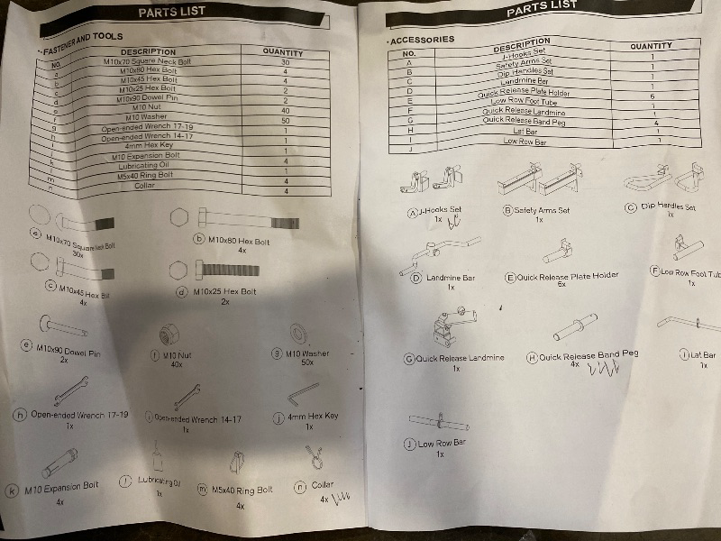 Photo 1 of RitFit M1-C Power Cage with Cable Crossover System, 1600 LBS Capacity Squat Rack with Pull-up Bar, LAT Pulldown and Weight Storage, for Garage Workout & Home Gym