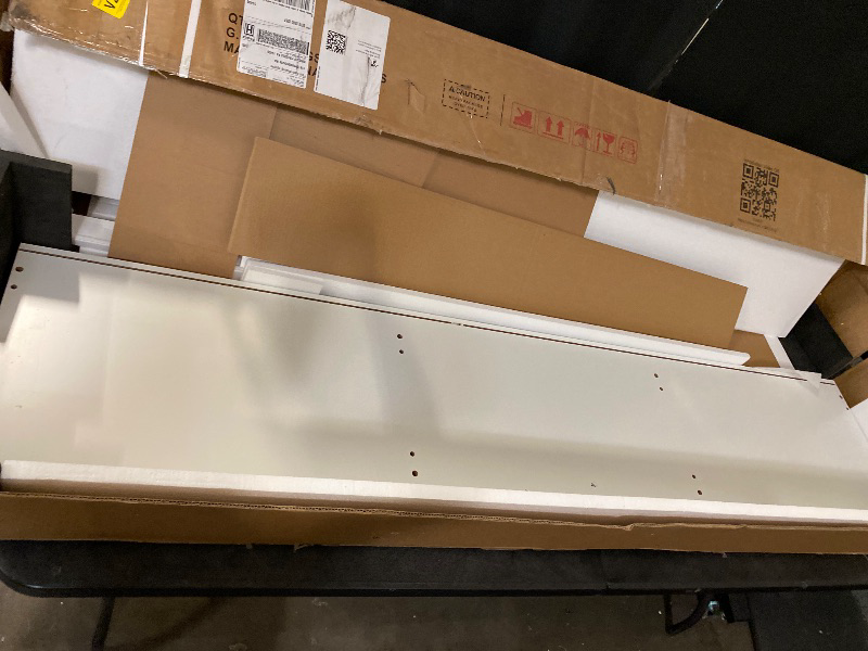 Photo 1 of Hlivelood Extendable TV Stand, Modern Entertainment Center for Up to 120 Inch TV, Wood Reversible TV Media Console with 3 Drawers for Living Room Bedroom, 82-110"(White& Walnut)