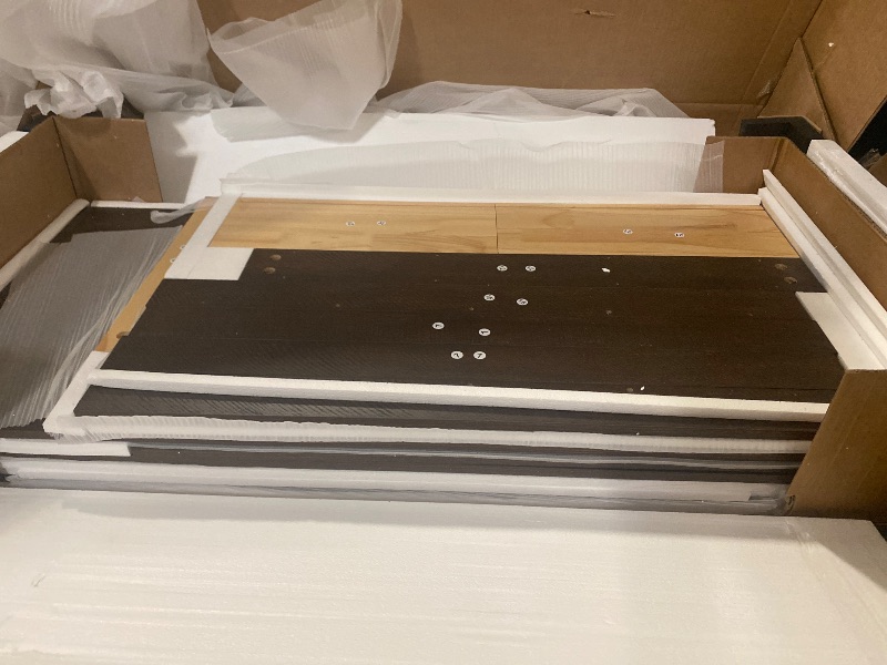 Photo 1 of 2 Glass Doors Armoire Wardrobe Closet with 3 Drawer & LED Light,75"H Wardrobe Closet Clothing Organizer with Hanging Rail for Bedroom