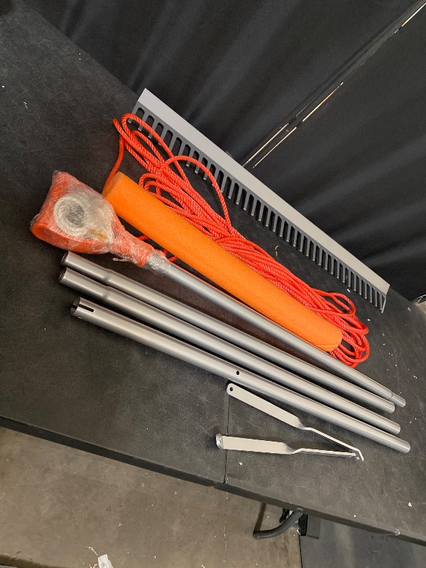 Photo 1 of Floating Lake Rake, 36" Aluminum All Purpose Lake and Landscape Rake with 11' Extension Handle and 52' Rope, Weed & Algae Removal