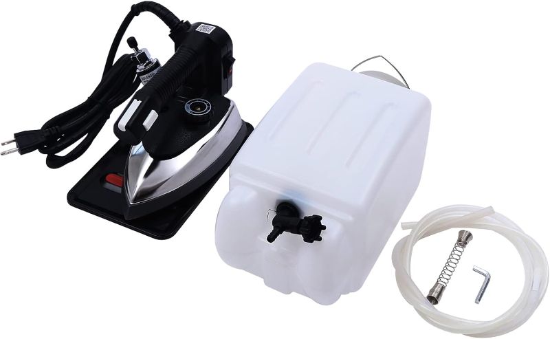 Photo 1 of 1200W Corded Industrial Electric Iron?5-Speed Regulation Tank Industrial Gravity-system Electric Steam Iron, 3L Iron Industrial Steam Iron Machine for Home and Clothing Shops