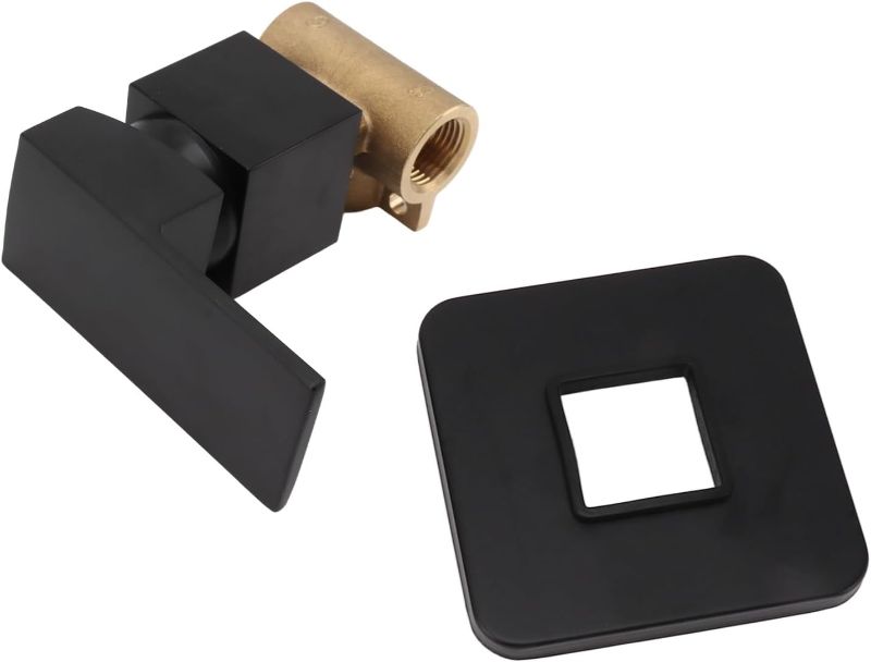 Photo 1 of flexman Shower Valves, Anti Fingerprint Wall Mount Single Handle Shower Valve Kit, Rough in Valve Bathroom Trim Kit for Hand Shower, Overhead Shower