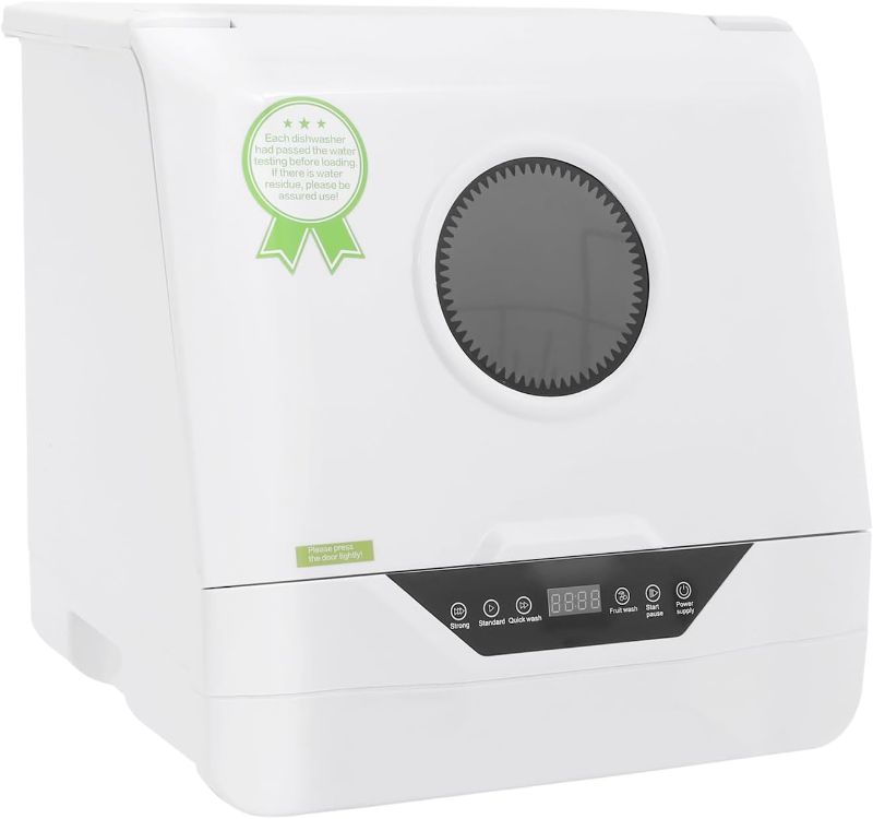 Photo 1 of Portable Countertop Dishwasher,800W 6L Dish Washing Machine with 4 Wash Programs Display,High-Temperature Cleaning/Purification/Storage,Automatic Mini Dishwasher for Home Kitchens,Apartments,RVs