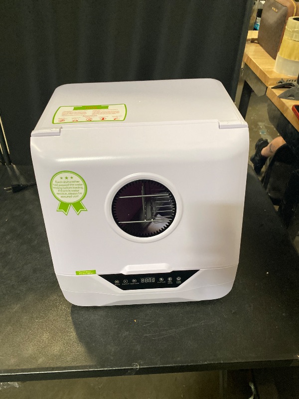 Photo 1 of Portable Countertop Dishwasher,800W 6L Dish Washing Machine with 4 Wash Programs Display,High-Temperature Cleaning/Purification/Storage,Automatic Mini Dishwasher for Home Kitchens,Apartments,RVs