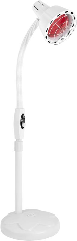 Photo 1 of 275W NIR Heat Lamp, Infrared Light for Pain and Muscle Soreness, Standing Heat Lamp, 360° Angle Adjustable, Knob On/Off, Temperature Range 0-115 ° C /32-239 ° F