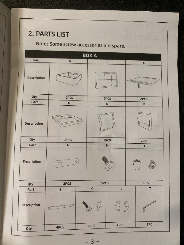 Photo 1 of Chenille Modular Sectional Sofa With Storage 2pc Only - 29"x29"x9"