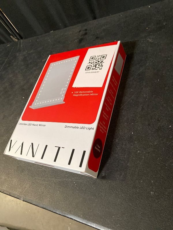 Photo 1 of VANITII Makeup Mirror with 48pcs LED Lights 12"x9" Hollywood Vanity Mirror with 3 Color Modes and Dimmable Smart Touch Light Up Mirror with 10X Magnification for Tabletop Dormitory