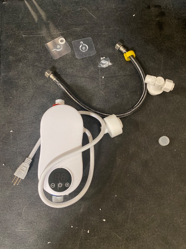 Photo 1 of 3500W Tankless Mini Hot Water Heater Under Sink 110V Thermostatic Washing Heating System with Digital Display for Home Kitchen Bathroom