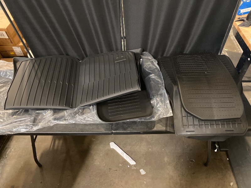 Photo 1 of 6PCS All-Weather TPE Floor Mats & Cargo Liner Set - Compatible with 2024-2026 Model 3 Highland/Standard | Custom Fit Anti-Slip Interior Protection