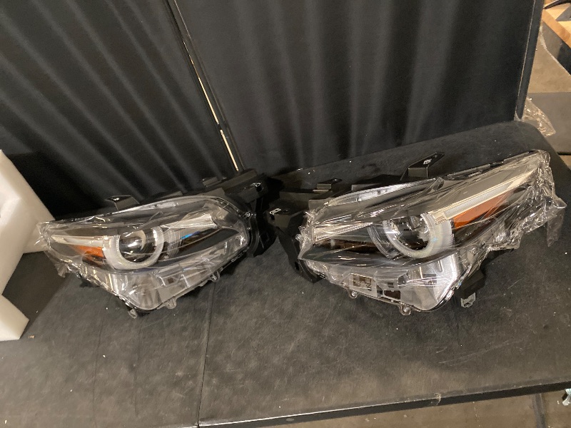 Photo 1 of For 2017 2018 Mazda 3 LED Headlights Headlamps Assembly w/LED DRL Left and Right Side Black Housing Clear Lens Replaces MA2502154 BBNT51041 MA2503154 BBNT51031
Brand: Carlaihu