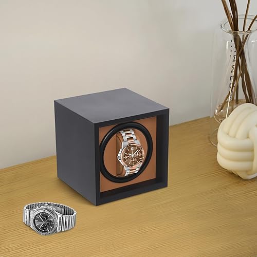 Photo 1 of Automatic Watch Winder, Single Watch Winder Box with Quiet Motor and USB Cable, 4 Rotation Modes, Women's and Men's Watches Rotator
