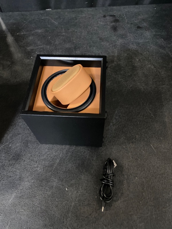 Photo 1 of Automatic Watch Winder, Single Watch Winder Box with Quiet Motor and USB Cable, 4 Rotation Modes, Women's and Men's Watches Rotator
