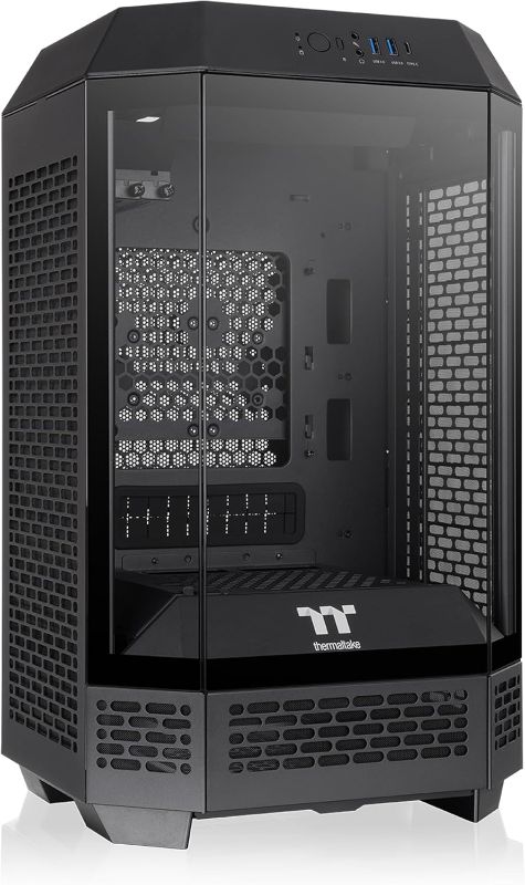 Photo 1 of Thermaltake Tower 250 Black Mini-ITX Mini Tower; 2x120mm CT Fans Included; 360mm Radiator Support; 360mm GPU Clearance; Dual Chamber; CA-1Z9-00S1WN-00