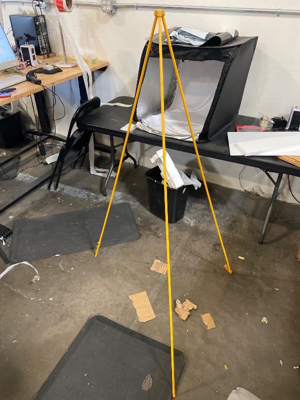 Photo 1 of Painting Tripod Easel Adjustable Art Easel Tripod Display Stand Art Photo Frame Art Board Easy Folding Wood Board Canvas Poster for Painting(Golden)