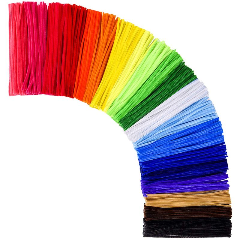 Photo 1 of Cleaners,1000 pcs and 20 Assorted Colors 12 inch Chenille Stems for DIY Art Creative Crafts Decorations