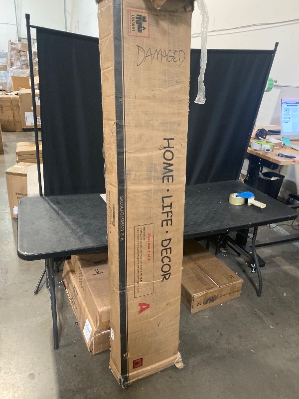 View 5 of box 1 of 2 BTHFST Bunk Bed Twin Over Twin with Stairs, LED Lights Twin Bunk Bed with 2 Storage Drawers & 6 Fabric Drawers, Metal Twin Loft Beds with Guardrail & Stairs, Space Saving, Sturdy Frame for Teens