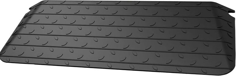 Photo 1 of BESEA 2.5" Rise Threshold Ramp Wheelchair Ramp Rubber Curb Ramp for Home Doorways 3.63 Feet Long 2200lbs Load Capacity Power Scooter Ramp