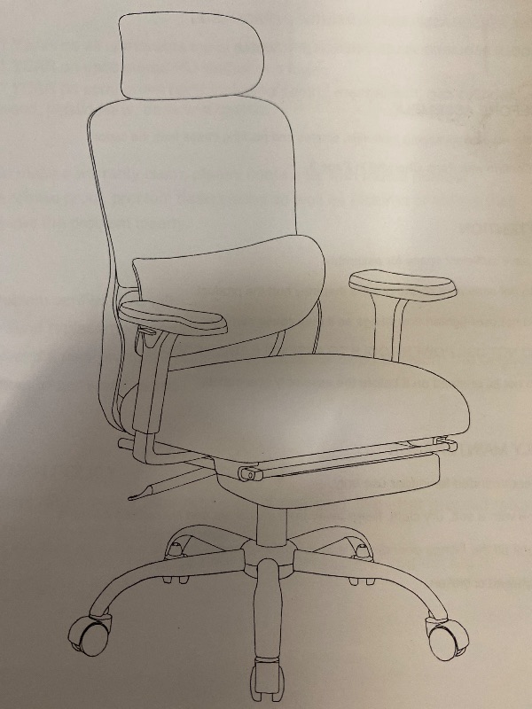 Photo 1 of Ergonomic Office Chair, High Back Desk Chair with Lumbar Support and Adjustable Headrest, Swivel Home Office Chair, Computer Office Chair, 300lbs, Brown