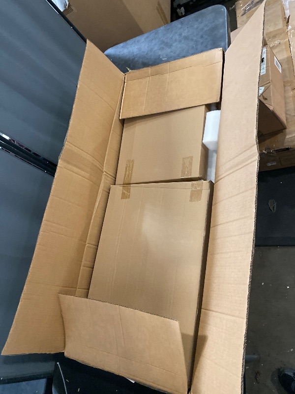 Photo 1 of VEVOR Acrylic Podium, 47" Clear Acrylic Podium Stand with Wide Reading Surface & Storage Shelf, Floor-standing Clear Pulpits Acrylic, Clear