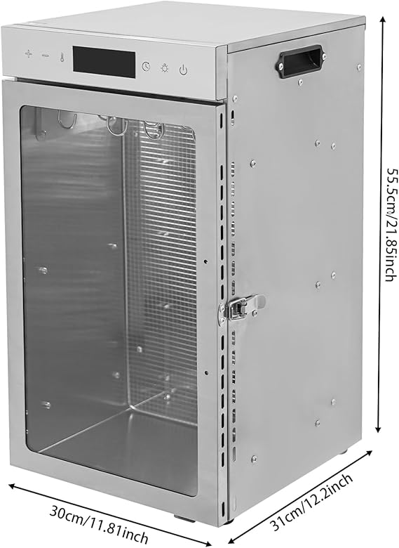 Photo 1 of 800W Biltong Drying Box, Stainless Steel Biltong Maker with 12 Hooks – 24.5Qt Large Capacity – 86-176°F Temp Control