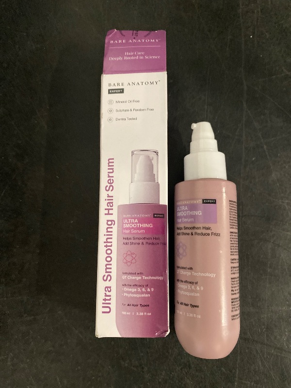 Photo 1 of Ultra Smoothing Hair Serum Powered By Carbohydrate Complex & Niacinamide | Serum for Smooth & Shiny Hair | For Dry & Frizzy Hair | Women & Men | 100 ml
