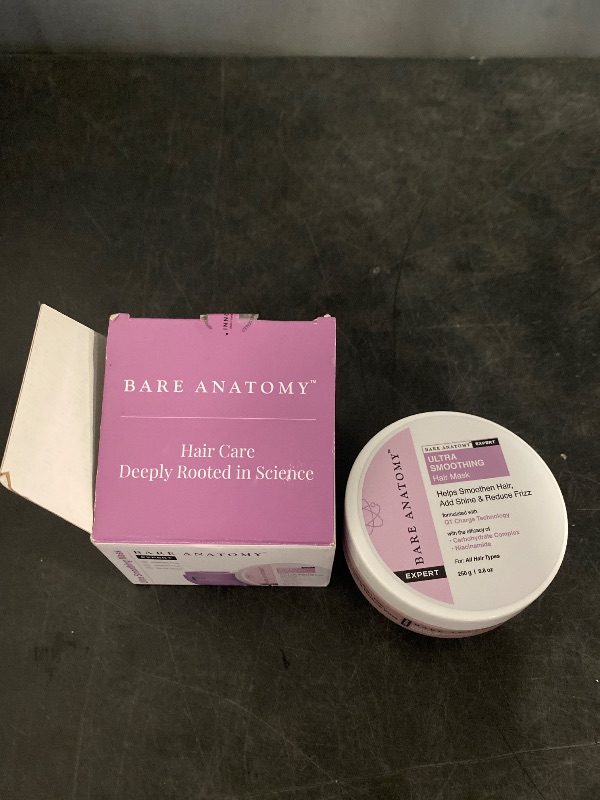 Photo 1 of Bare Anatomy Ultra Smoothing Hair Mask Deep Conditioning with Carbohydrate Complex & Niacinamide | For Dry & Frizzy Hair | Sulphate & Paraben Free | For Women & Men | 250 Gm