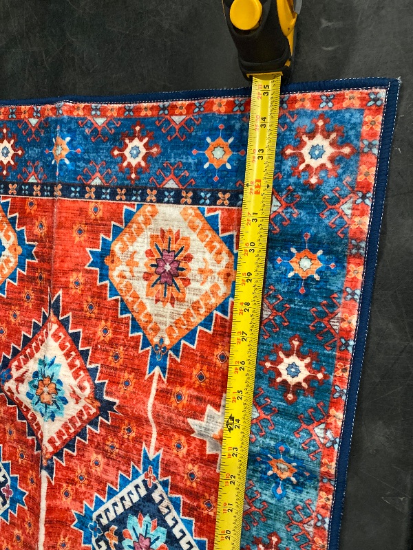 Photo 1 of 2x3  Geometric Super Kazak Oriental Area Rug Hand-knotted Wool Kitchen Carpet 
