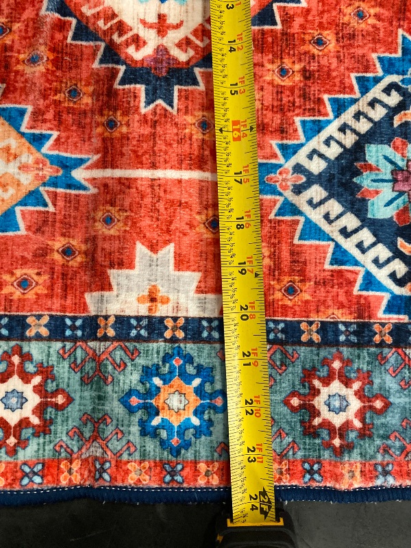Photo 1 of 2x3  Geometric Super Kazak Oriental Area Rug Hand-knotted Wool Kitchen Carpet 
