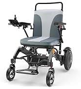 Photo 1 of Electric Wheelchairs for Adults & Seniors, Lightweight Foldable Power Wheelchair with Extended and Widened Armrests, 15 Mile Travel Range, All Terrain Motorized Wheelchair w/SOS Alert Button,